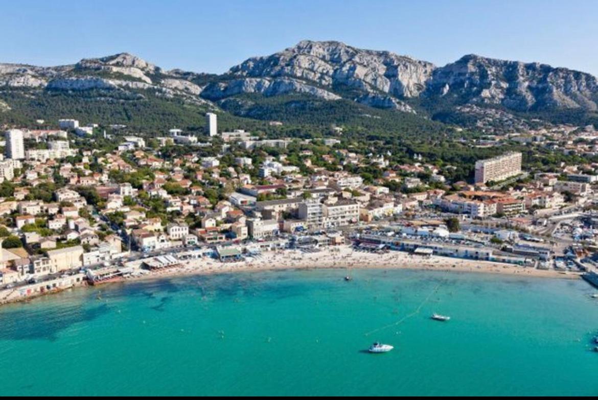Appartement La Plage De La Pointe Rouge Marseille Exteriör bild